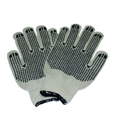 Knitted Gloves with Double Side PVC Dots, Superior Grip and Durability for Handling Small Parts in Manufacturing and Warehouse Settings